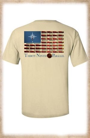 American Flag Shirt- Ivory